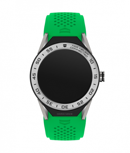 Carrera Connected Modular 45 Titanium / Stainless Steel / Green Rubber