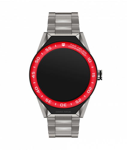 Carrera Connected Modular 45 Titanium / Red Aluminum / Bracelet