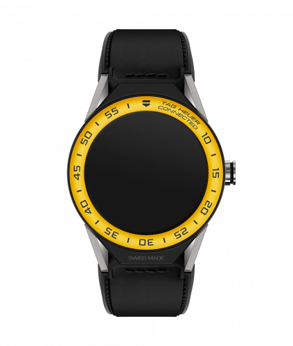 Carrera Connected Modular 45 Titanium / Yellow Aluminum / Black Calf