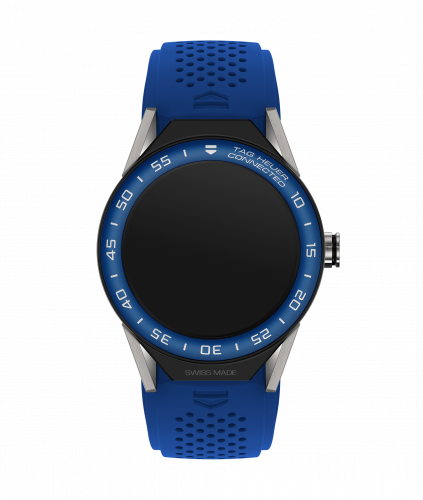 Carrera Connected Modular 45 Titanium / Blue Ceramic / Electric Blue Rubber