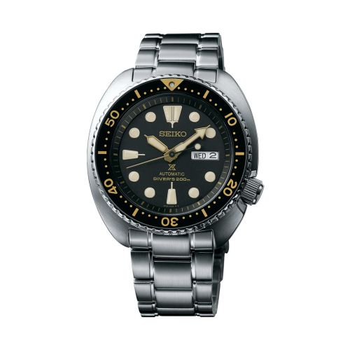 Prospex Diver Turtle Stainless Steel / Black / Bracelet