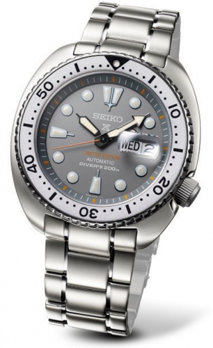 Prospex Diver Turtle Stainless Steel / Grey / Bracelet / Zimbe