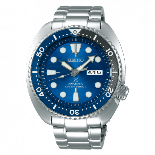 Prospex Diver Turtle Stainless Steel / Blue / Bracelet / Save the Ocean