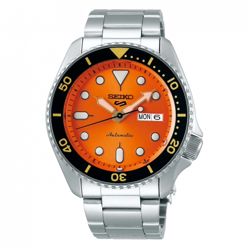 5 Sports Sports Style Stainless Steel / Orange / Bracelet