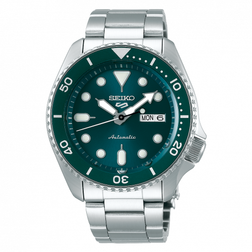 5 Sports Sports Style Stainless Steel / Green / Bracelet