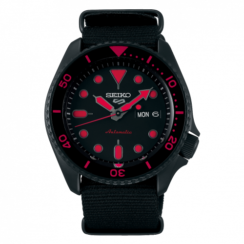 5 Sports Street Style Hard Coating / Black - Red / NATO