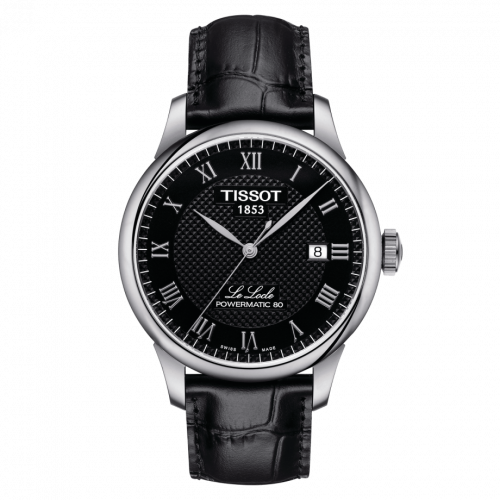 Le Locle Powermatic 80 39.3 Stainless Steel / Black / Strap