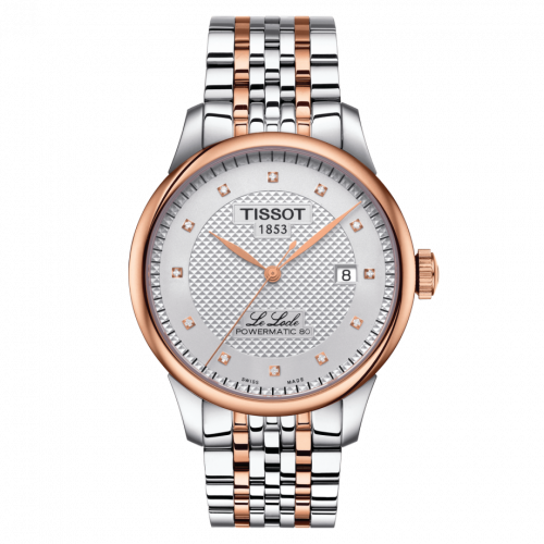 Le Locle Powermatic 80 39.3 Stainless Steel / Rose Gold PVD / Silver / Bracelet