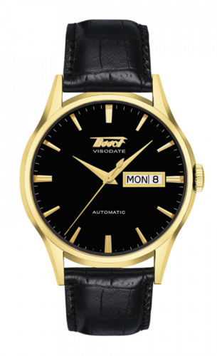 Visodate Automatic Yellow Gold PVD / Black / Strap