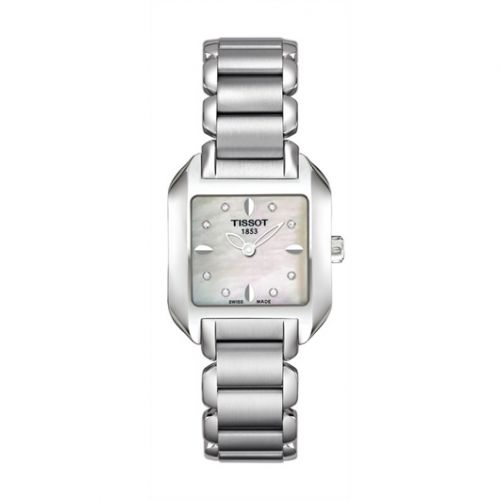 T-Wave Square Quartz 23.6 Stainless Steel / MOP / Bracelet
