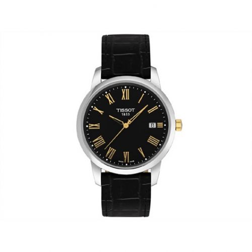 Dream Quartz 38 Stainless Steel / Yellow Gold PVD / Black / Strap
