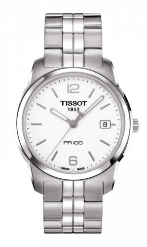 PR 100 Quartz 38 Stainless Steel / White / Bracelet