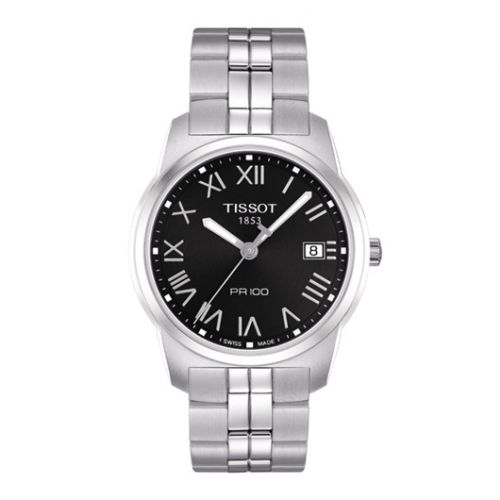 PR 100 Quartz 38 Stainless Steel / Black / Bracelet