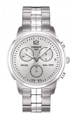 PR 100 Chronograph Quartz 38 Stainless Steel / Silver / Bracelet