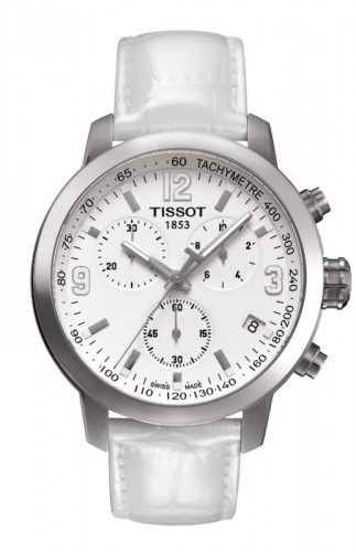 PRC 200 Quartz Chronograph White Leather
