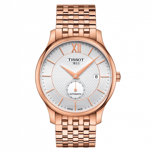 Tradition Automatic Small Second Rose Gold PVD / Silver / Bracelet