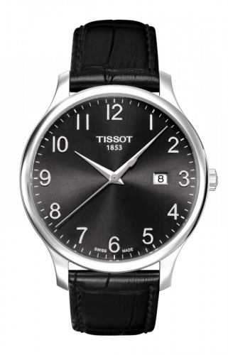 Tradition Quartz 42 Stainless Steel / Black / Strap