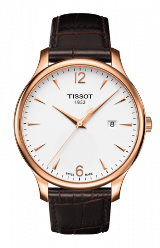 Tradition Quartz 42 Rose Gold PVD / Silver / Strap