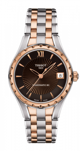 Lady 80 Automatic Stainless Steel / PVD Gold / Brown