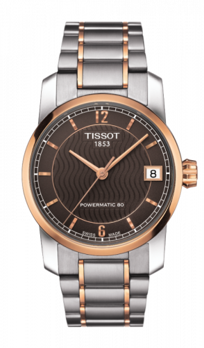 Powermatic 80 Lady Titanium / PVD Gold / Brown
