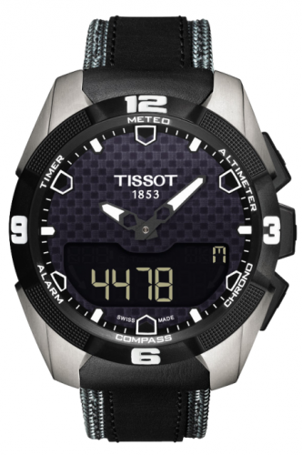 T-Touch Expert Solar Ti/ Leather Grey
