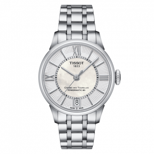 Chemin Des Tourelles Powermatic 80 32 Stainless Steel / MOP / Bracelet