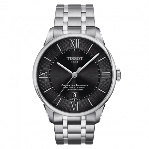 Chemin Des Tourelles Powermatic 80 COSC 42 Stainless Steel / Black / Bracelet