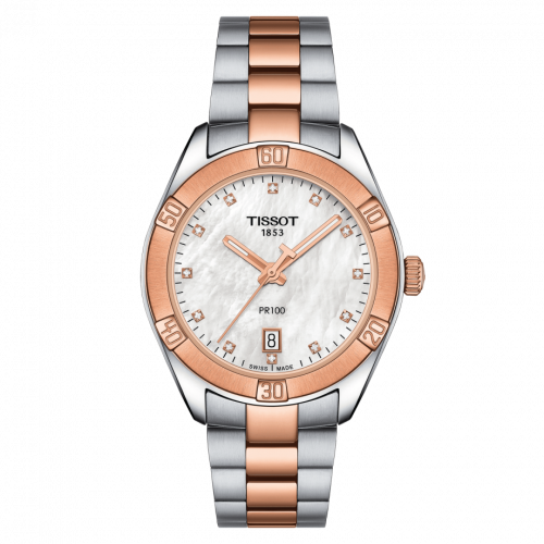PR 100 Sport Chic 36 Stainless Steel / Rose Gold PVD / MOP / Bracelet