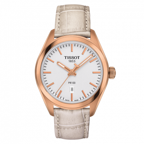PR 100 Quartz 33 Rose Gold PVD / Silver / Strap