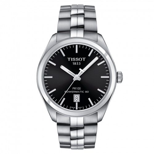 PR 100 Powermatic 80 39 Stainless Steel / Black / Bracelet