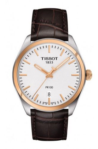 PR 100 Quartz 39 Stainless Steel / Yellow Gold PVD / Silver / Strap