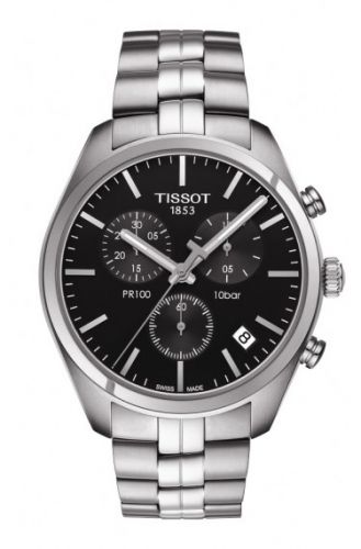 PR 100 Chronograph Quartz 41 Stainless Steel / Black / Bracelet