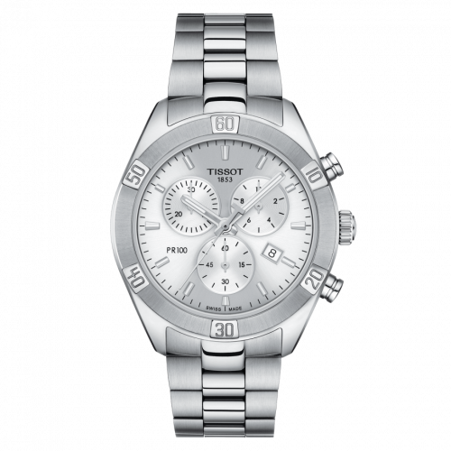PR 100 Sport Chic Chronograph 38 Stainless Steel / Silver / Bracelet