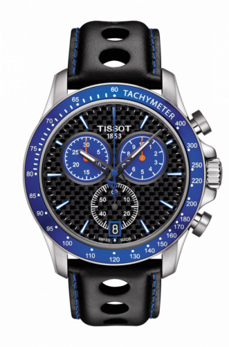 V8 Quartz Chronograph Stainless Steel / Carbon / Strap / Alpine
