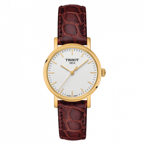 Everytime Small Yellow Gold PVD / Silver / Strap
