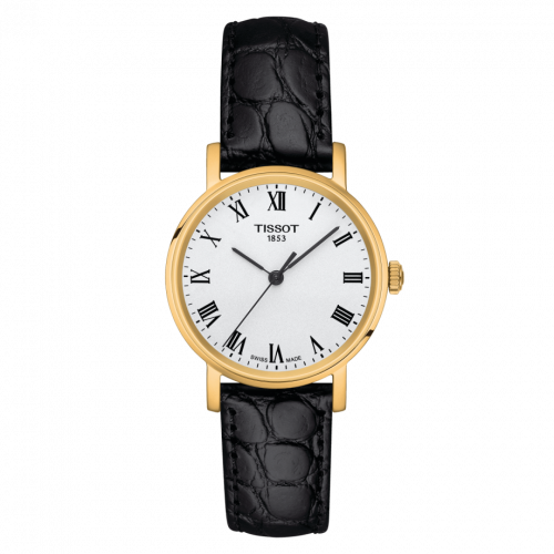Everytime Small Yellow Gold PVD / Silver / Strap