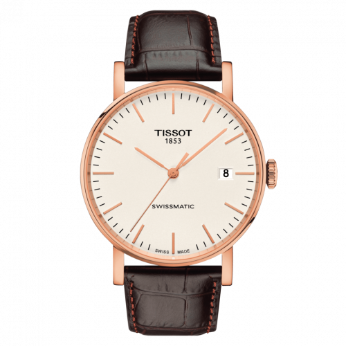 Everytime Swissmatic 41 Rose Gold PVD / Silver / Strap
