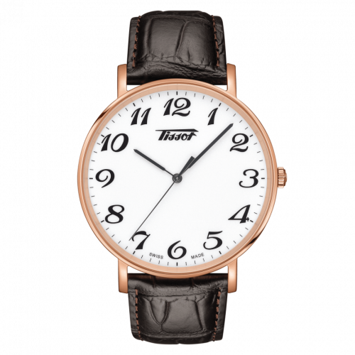 Everytime Large Rose Gold PVD / White / Strap