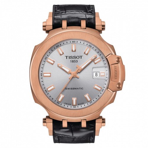 T-Race Swissmatic 45 Rose Gold PVD / Silver