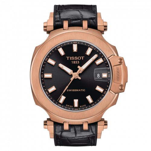T-Race Swissmatic 45 Rose Gold PVD / Black