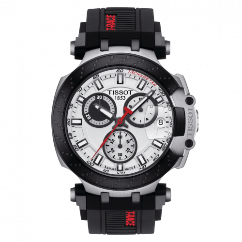T-Race Chronograph Stainless Steel / White