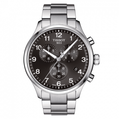 Chrono XL Classic Stainless Steel / Black / Bracelet