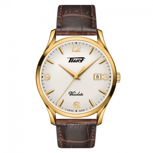 Visodate Quartz 40 Yellow Gold PVD / Silver / Strap