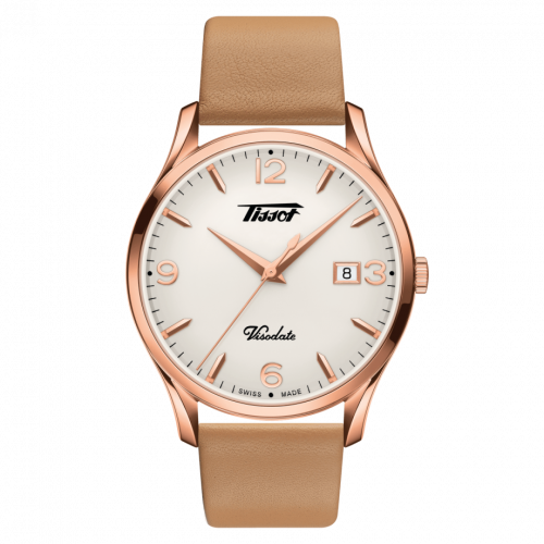Visodate Quartz 40 Rose Gold PVD / Silver / Strap