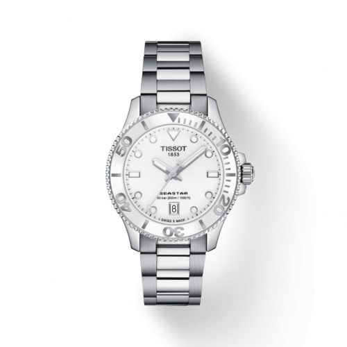 Seastar 1000 36 Quartz Stainless Steel / White / Bracelet