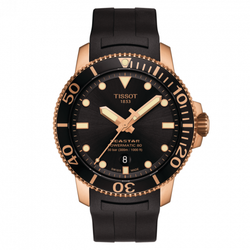 Seastar 1000 Powermatic 80 43 Rose Gold PVD / Black / Rubber