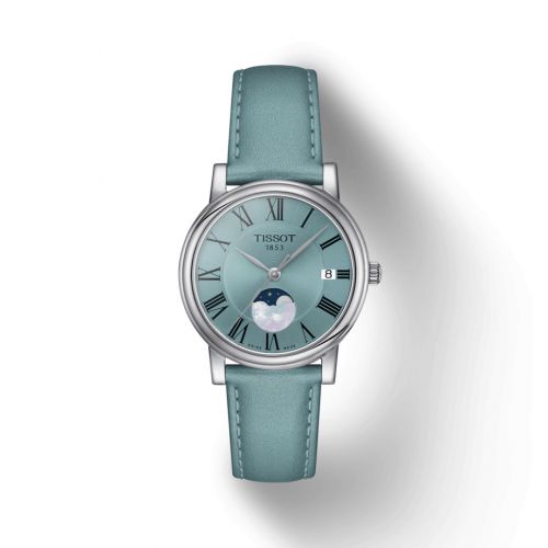 Carson Premium Lady Moonphase Stainless Steel / Blue