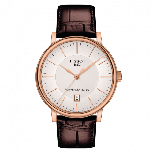 Carson Premium Powermatic 80 Rose Gold PVD / Silver / Strap