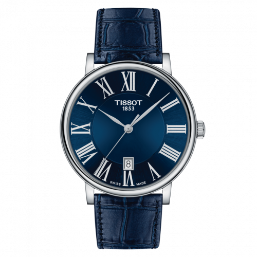 Carson Premium Quartz 40 Stainless Steel / Blue / Strap