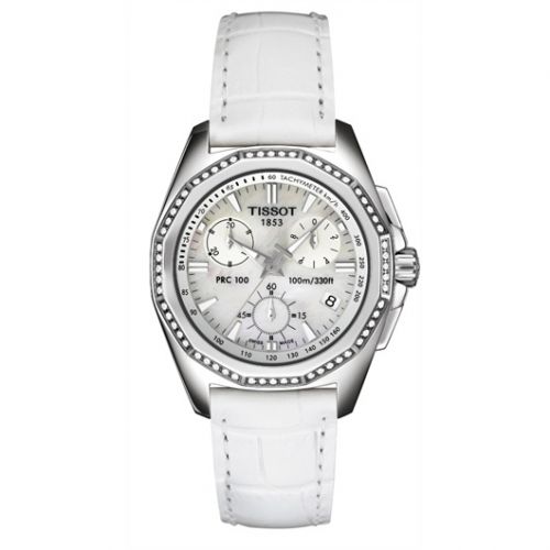 PRC 100 Chronograph Quartz 34.8 Stainless Steel / MOP / Strap